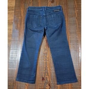 Burberry Brit Womens 28 Blue Jeans Cropped Denim Buckingham Capri Jeans Designer